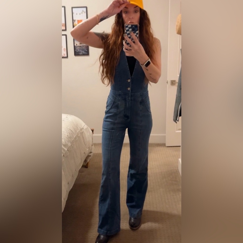 Free People -We The Free Cruz Jumpsuit - Size 28 - Picture 15 of 15